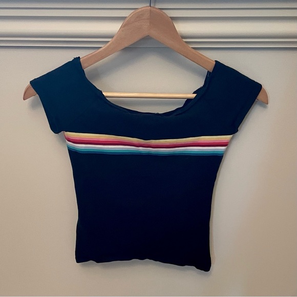 Black Striped Baby Tee - Picture 2 of 2